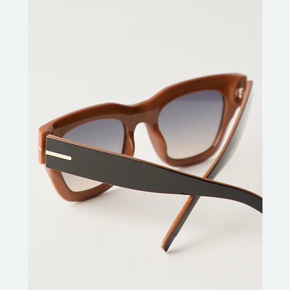 Free People Accessories - NWT FREE PEOPLE Jackson Two Tone Square Brown Sunglasses sold out online!